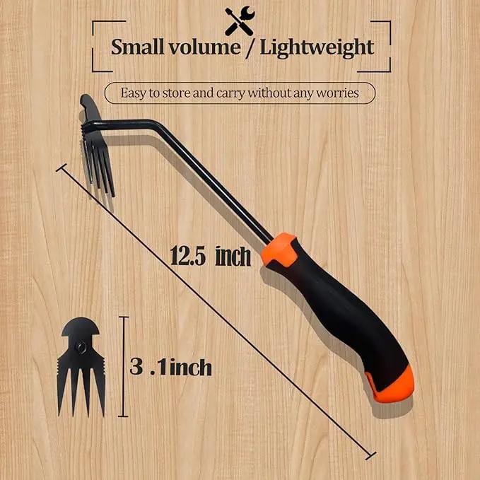 Weed Puller Tool-Weeding Artifact Uprooting Weeding Tool | 2024 Enhanced Weed Remover tool | 4-Tine Stainless Steel Weeder Tool,Multi Function Garden Tools fro Efficient Weed Extraction (1, upgrade) by GreenHaven Gardens