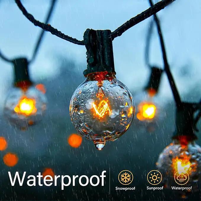 Brightown G40 Replacement Light Bulbs, 5W Clear Globe Bulb fits E12 C7 Candelabra Screw Base Sockets, 1.5 Inch Dimmable Light Bulbs for Indoor Outdoor Patio Decor, Pack of 50 by GreenHaven Gardens