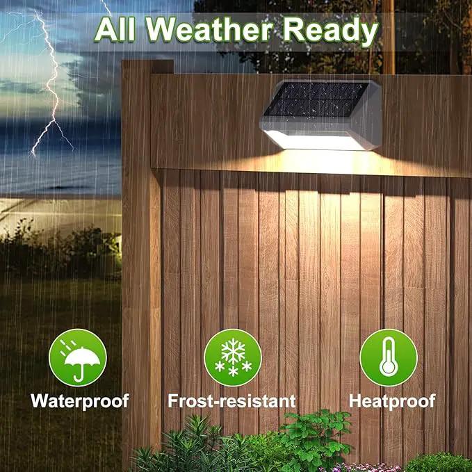 LANSOW Solar Fence Lights 10 Pack, Cool ，Warm and White, Solar Deck Lights Outdoor Waterproof, Dusk to Dawn Solar Powered Decor for Outside, Step, Yard, Patio, Wall, Stair by GreenHaven Gardens