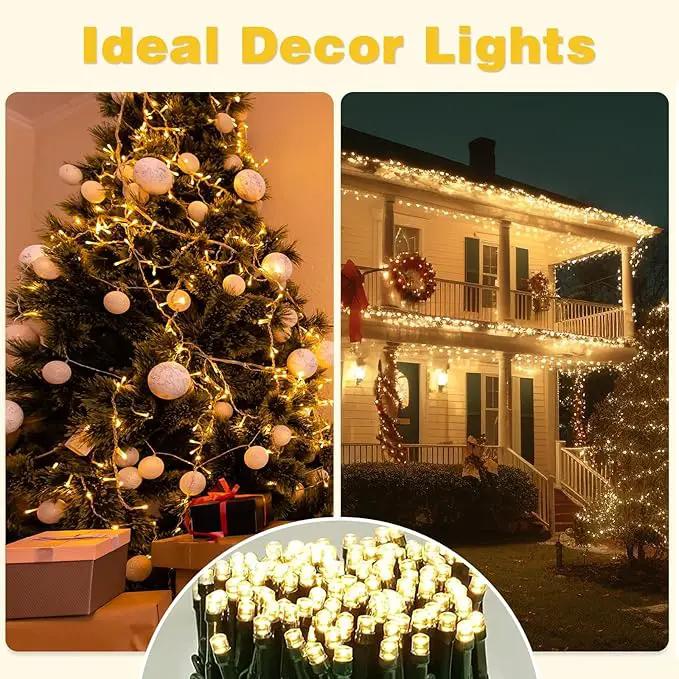 2 Pack Solar String Lights Outdoor, 200 LED Extra-Long 78 FT Solar Lights Outdoor with 8 Lighting Modes, IP65 Waterproof for Garden, Patio, Xmas, Balcony, Wedding, Party (Warm White) by GreenHaven Gardens
