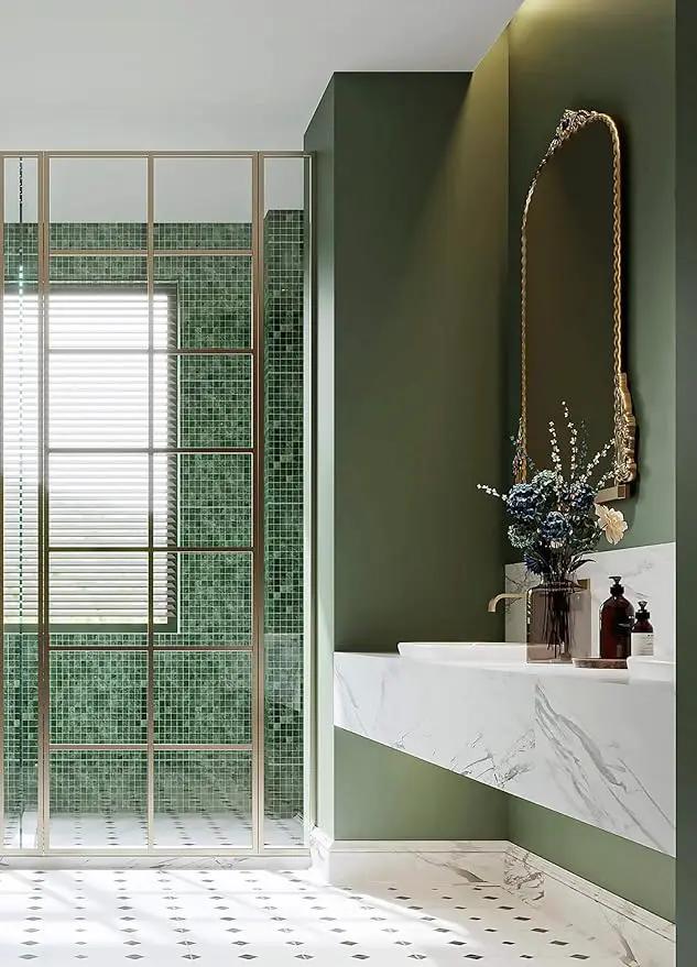 Dimoon 118''x15.7'' Green Skin Peel and Stick Wallpaper Contact Paper Modern Self Adhesive Wall Paper Removable Renter Friendly Textured Solid Color Vinyl Roll (118''x15.7'',Dark Green Skin) by GreenHaven Gardens