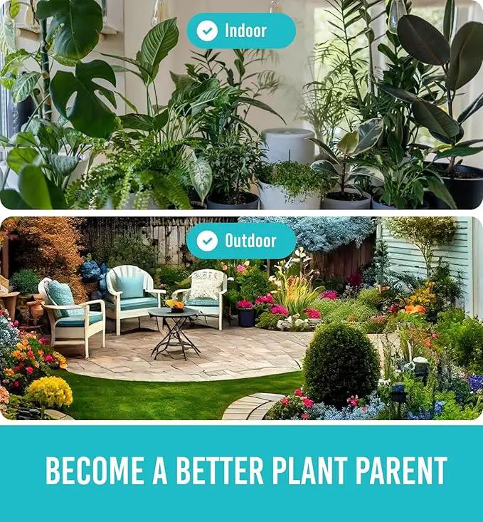 GROWIT Soil Moisture Meter for Plants - Plant Moisture Meter for House Plants - No Batteries Required by GreenHaven Gardens