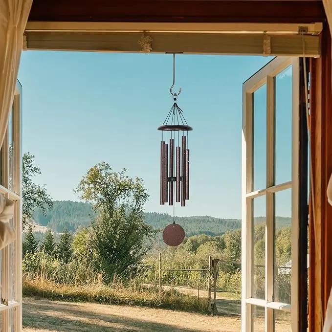 Hanging Plant Bracket 6inch 4Pack Metal Plant Hook Shepherds Hook Decorative Wall Plant Hanger for Hanging Lanterns Bird Feeder Flower Basket Home Decor Indoor & Outdoor Brown by GreenHaven Gardens