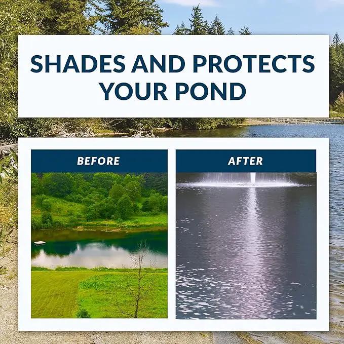 Airmax Twilight Blue Pond Dye 4X Concentrate for Outdoor Ponds & Lakes, Natural Pond Colorant & Beauty Enhancer, Block Ultraviolet Rays, Fish, Bird & Livestock Safe, Easy Liquid Application,1 Quart by GreenHaven Gardens