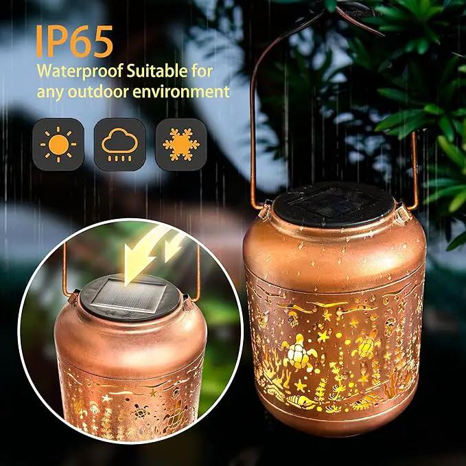 Outdoor Solar Lantern Ocean Element Waterproof Decorative Light Hanging Solar Light for Patio, Balcony, Backyard, Porch, Can be Used as a Gift for Mom and Grandma (Underwater World) by GreenHaven Gardens