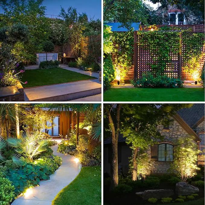 ZYAN Solar Landscape Spotlights Outdoor Waterproof IP65, Bright Solar Powered Garden Yard Spot Lights for Outside Plant, Tree, Pathway, Auto On/Off Wall Lights for Walkway, Patio, Lawn-8 Pack by GreenHaven Gardens