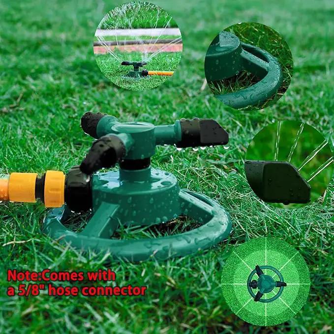 2 Pack Sprinklers for Yard, 360Rotating Lawn Sprinkler, Sprinklers for Yard Large Area, Lawn Sprinklers, Powerful and Even Watering for Lawns and Gardens by GreenHaven Gardens