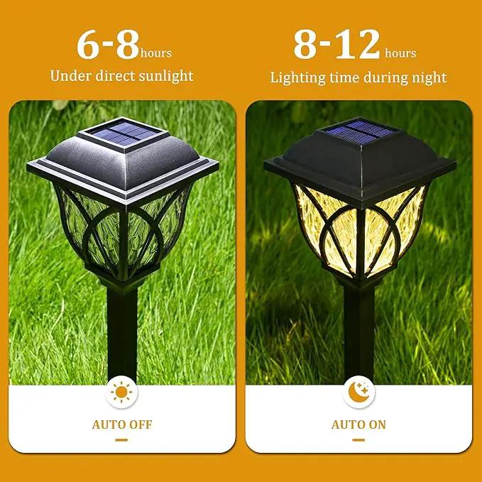 GIGALUMI Solar Lights Outdoor Waterproof, 8 Pack LED Solar Garden Lights, Solar Lights for Outside, Garden Decor for Yard, Patio, Landscape, Planter, Walkway (Warm White) by GreenHaven Gardens