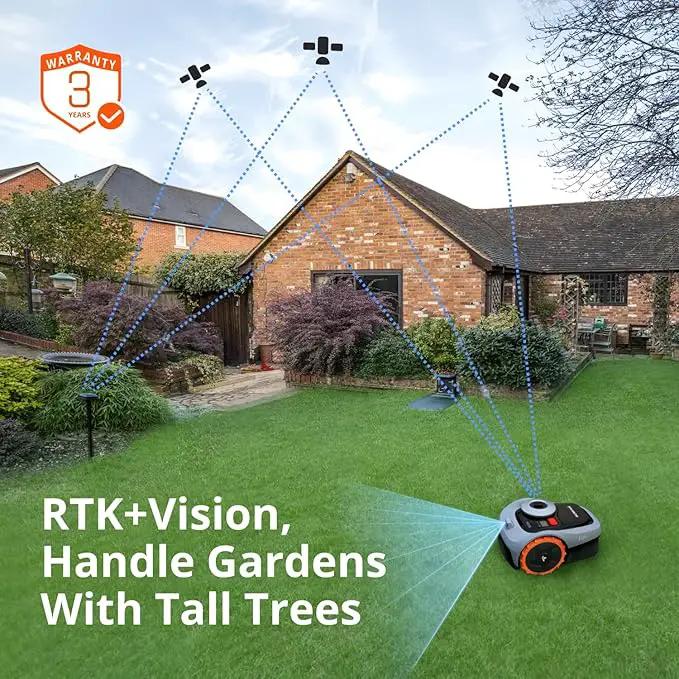 Segway Navimow i105N Robot Lawn Mower Perimeter Wire Free 1/8 Acre RTK+Vision Robotic Lawnmower, AI-Assisted Mapping, Virtual Boundary, APP Control, 58dB(A) Quiet, Multi-Zone Management by GreenHaven Gardens