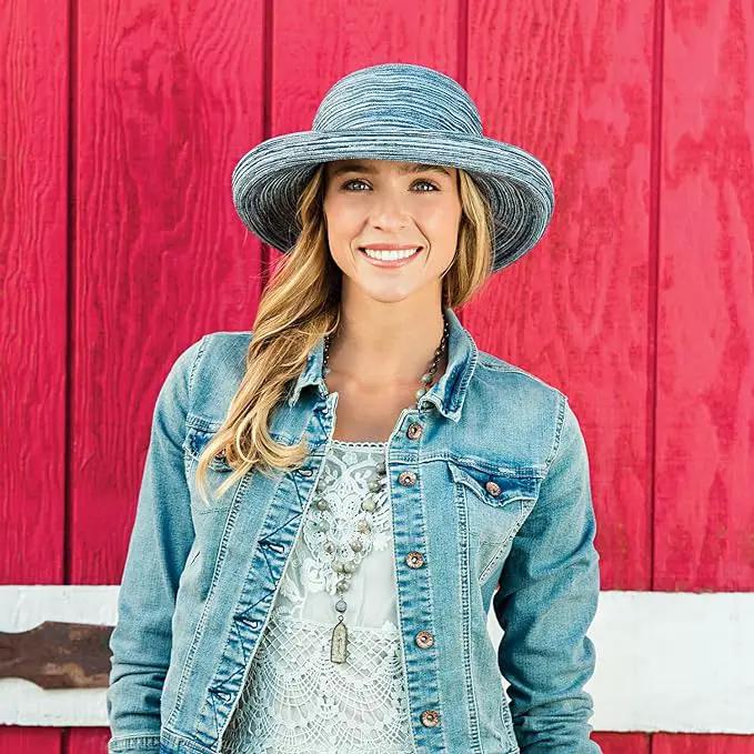 Wallaroo Hat Company Women’s Sydney Sun Hat - UPF 30+ Sun Protection, Packable, Adjustable, Medium - Beach, Travel, Wide Brim by GreenHaven Gardens