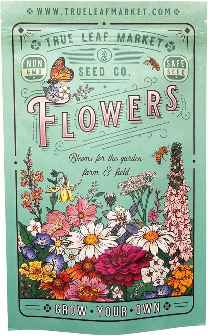 All Annual Wildflower Mix Seed for Planting - 1 Lb ~16,000+ Seeds - 21 Varieties Including California Poppy, Indian Blanket, Scarlet Flax, & More - Attracts Pollinators - Bulk Wildflower Seeds by GreenHaven Gardens