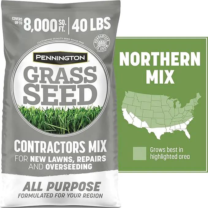 Pennington Contractors Grass Seed Mix Northern Mix 40 lb by GreenHaven Gardens