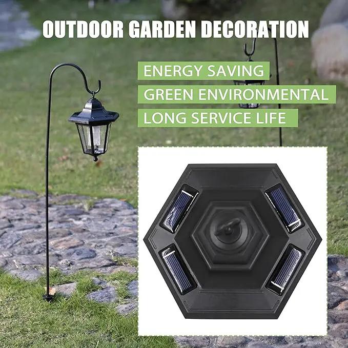 MAGGIFT 37.8 Inch Hanging Solar Lights for Outside Solar Garden Lights Decorative Lanterns with 2 Shepherd Hooks Waterproof Landscape Lighting for Lawn Patio Yard Pathway Driveway,2 Pack by GreenHaven Gardens