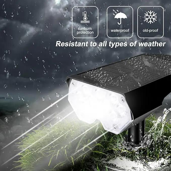 All-New Solar Spot Lights Outdoor Waterproof，20 LEDs Solar Flag Light with 2 Modes,Landscape Spotlights for Pathway, Patio, Garden, Trees,Flag,Pool (2 Pack,White Light) by GreenHaven Gardens