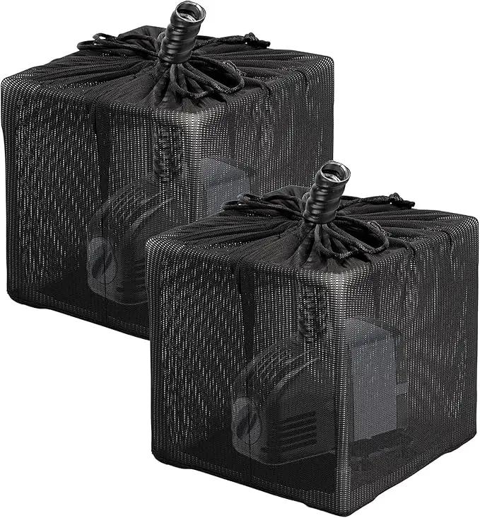Fineday Pond Filter, Anti-Clogging Cube Outdoor Mesh Water Pump Barrier Bag Box Basket (10" x 2 Pack) by GreenHaven Gardens