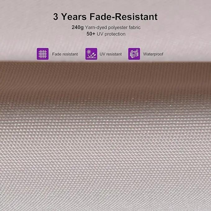PURPLE LEAF 9' X 11.5' Rectangle Cantilever Umbrella Patio Umbrella Outdoor Aluminum Offset Hanging Umbrella with 360-degree Rotation for Pool Garden Backyard Deck, Beige by GreenHaven Gardens