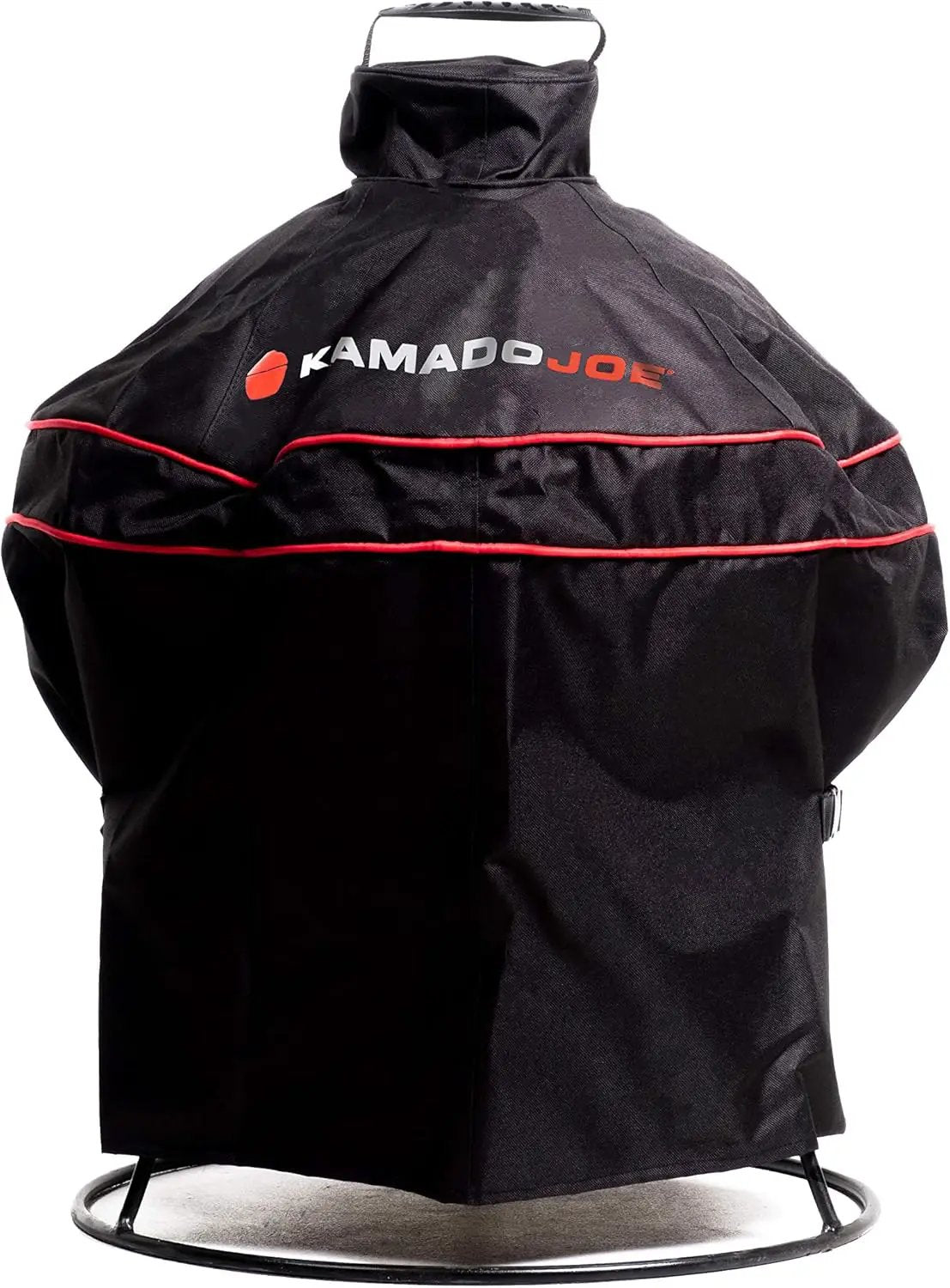 Kamado Joe KJ13RH 13.5 inch Portable Charcoal Grill, Blaze Red - Includes KJ15080420 Grill Cover, Black & Cast Iron Sear Plate (KJ15090620) for Classic Joe and Joe Jr Grills by GreenHaven Gardens