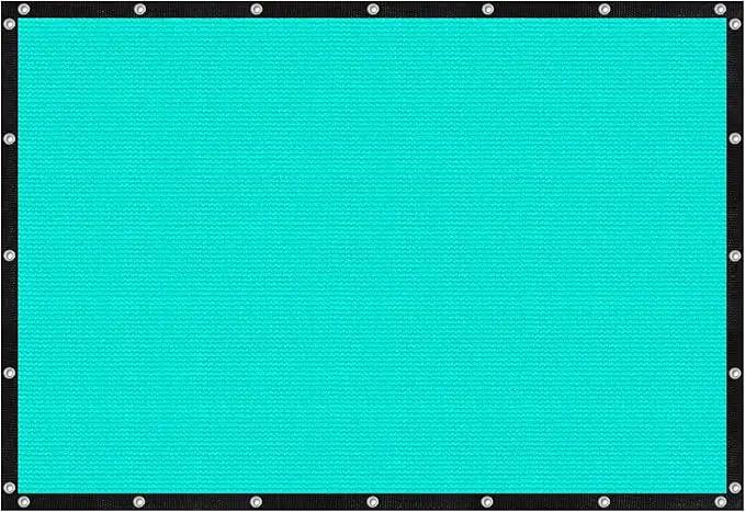 VICLLAX Shade Fabric Sun Shade Cloth with Every 2 FT Grommets for Patio Garden Pergola Cover Canopy 4x24 FT, Turquoise by GreenHaven Gardens