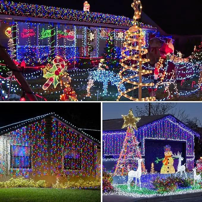 kolpop Solar Fairy Lights Outdoor Waterproof, 3 Pack 32FT 80LED Solar Powered String Light, 8 Modes Copper Wire Solar Twinkle Lighting for Tree Garden Yard Outside Christmas(Multicolor) by GreenHaven Gardens