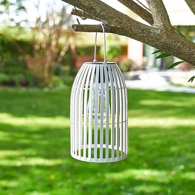 Solar Lantern Outdoor Waterproof Hanging Metal Birdcage Shaped Solar Powered Lantern Decorative Solar Light for Garden / Yard / Patio / Porch by GreenHaven Gardens