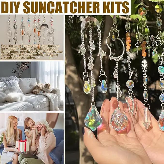 WASTROYAL 450 pcs DIY Sun Catcher Kit for Adult Crystal Suncatcher Rainbow Maker Crafts for Adults Sun Catchers Indoor Window Suncatcher Beads DIY Crystal Suncatcher Kit (Cat) by GreenHaven Gardens