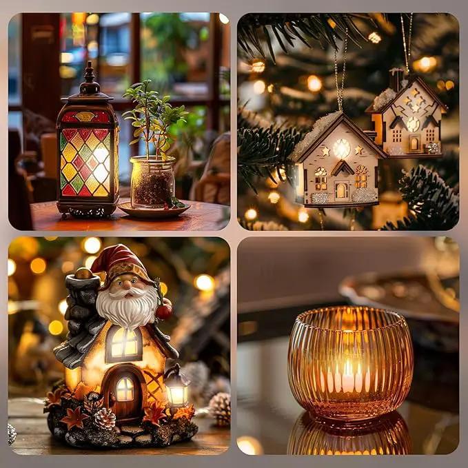LED Tea Lights Candles- 100Pack Flameless Candles Realistic and Bright Flickering Long Lasting 200Hours for Holiday Celebration,Party, Home Decoration WarmWhite,Battery Operated by GreenHaven Gardens