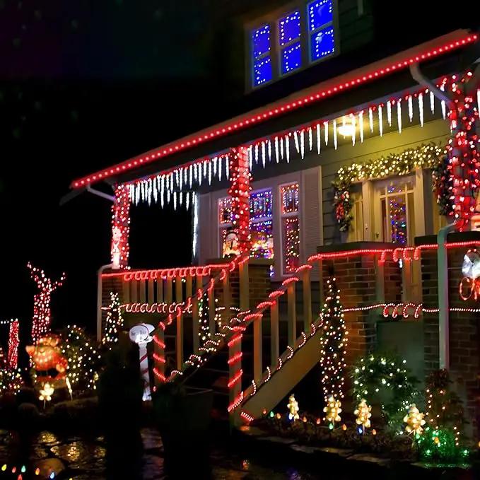 200ft LED Rope Lights Outdoor, 1440 LED Flexible Tube Lights with 8 Modes, Waterproof LED Rope Lighting for Outside, Garden, Patio, Bedroom, Party,Deck, Pool, Fences, Indoor Outdoor Decoration (Red) by GreenHaven Gardens