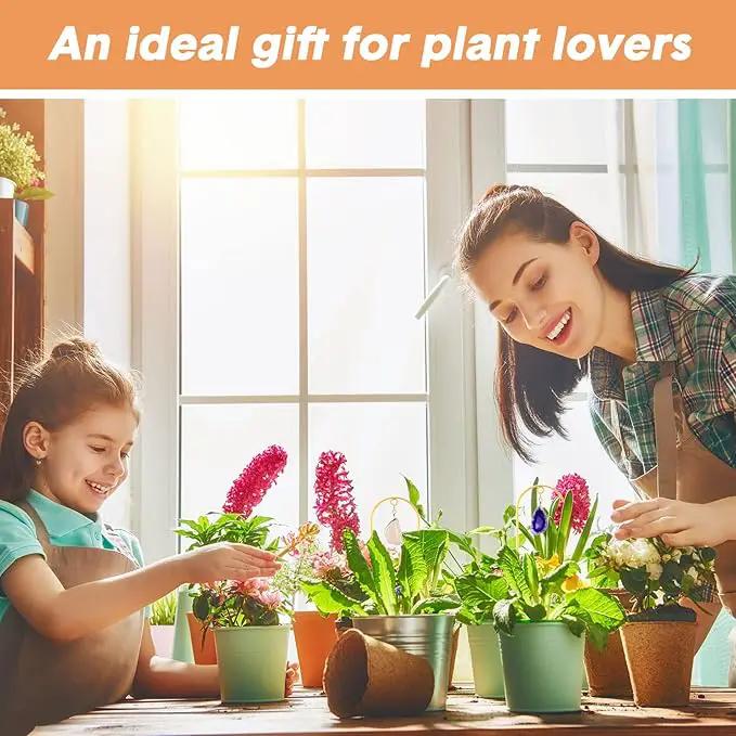 Zopeal 4 Pack Small Metal Plant Trellis Indoor 17 Inch Mini Gold Garden Trellis Potted Plant Support Stake Houseplant Trellis with Agate for Indoor Outdoor Climbing Plants Vine Flower Pot Plant Decor by GreenHaven Gardens