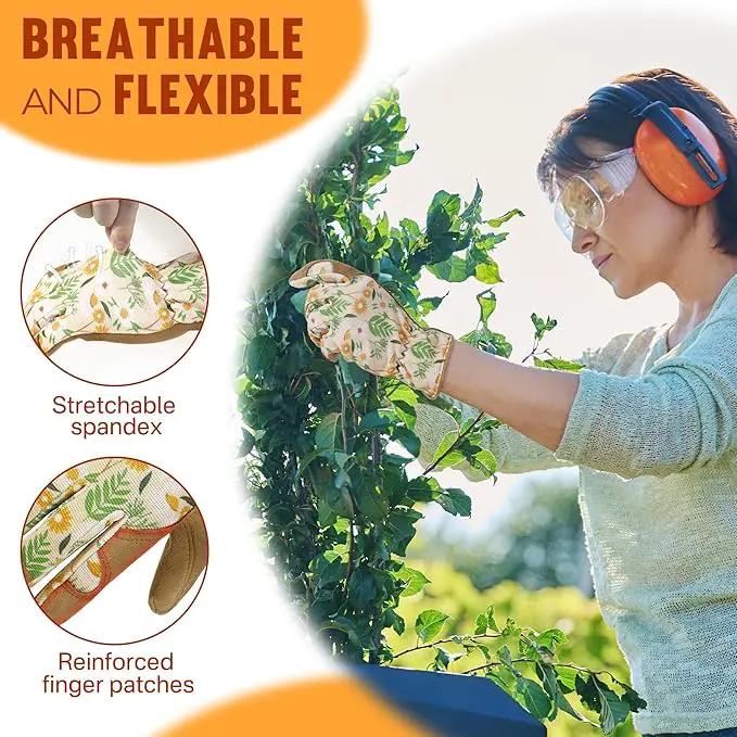 HANDLANDY Women Safety Work Gloves Utility Touch Screen Working Grip Glove for Yardwork Gardening Breathable Mechanic Gloves by GreenHaven Gardens