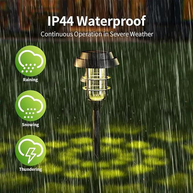 Solar Lights Outdoor Waterproof for Yard, 6 Pack Solar Pathway Lights Outdoor Lawn Lights Solar Powered Outdoor Lights LED Landscape Lighting Solar Garden Lights for Patio, Outside, Driveway, Walkway by GreenHaven Gardens