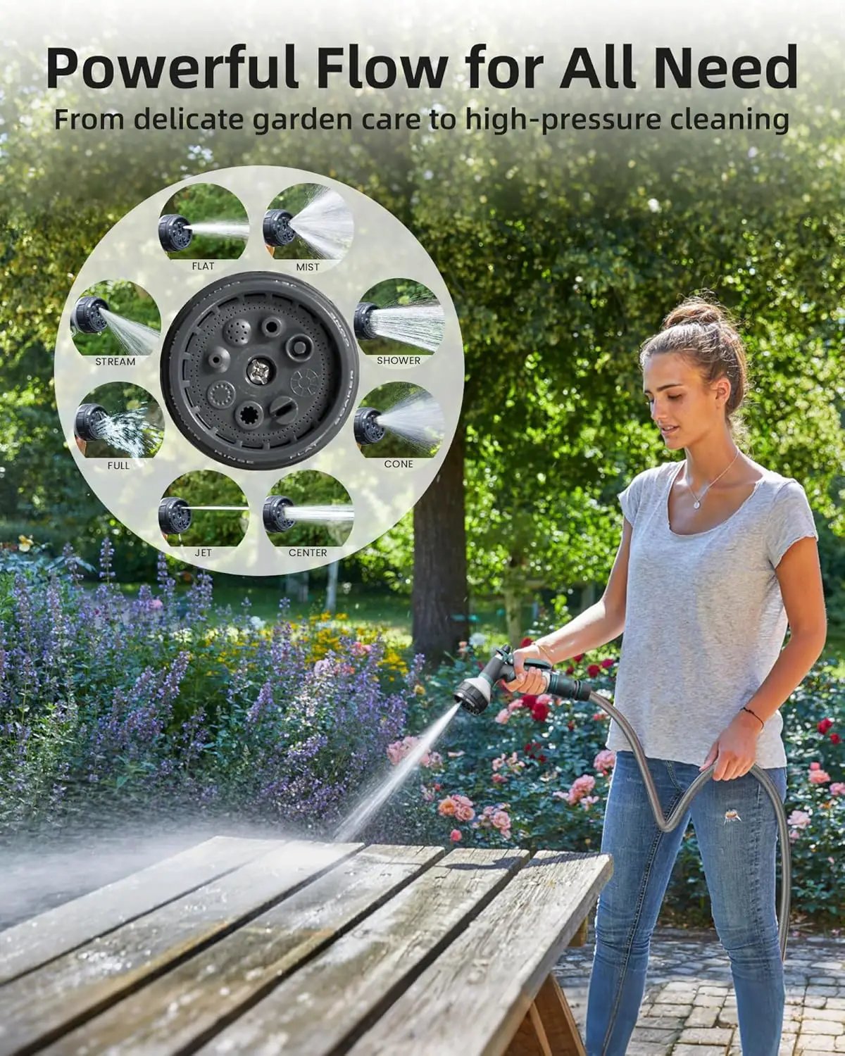 AYURA Retractable Garden Hose Reel 100 ft x 1/2 inch with Pro Metal Shaft, Heavy Duty Automatic Garden Hose Reels with Kink-Free Rewind and Lock at Any Length, Wall Mount Water Hose Reel for Outside by GreenHaven Gardens