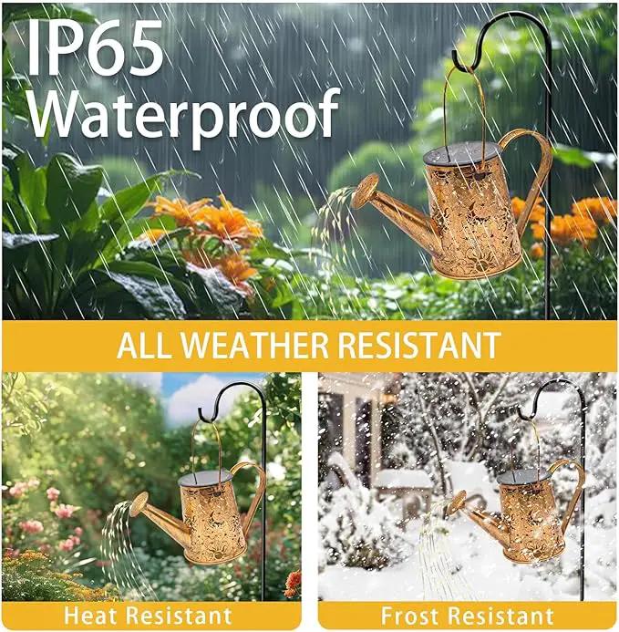 Solar Garden Lights Outdoor, Solar Watering Can Lights Garden Decor Gifts for Grandma Mom, Sun Moon Waterproof Hanging Lantern with String Lights, Yard Decoration for Patio Porch Lawn Backyard Pathway by GreenHaven Gardens