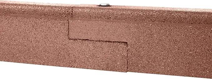 Playsafer Rubber Playground Border Edging Kit, 6' Flexible Heavy Duty Rubber Interlocking Playground Timber, No Dig Easy to Install (Neutral Brown, 1 Pack) by GreenHaven Gardens
