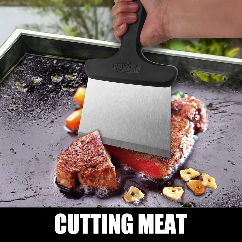 GRILLART Grill Scraper Griddle Cleaning Kit for Blackstone, Flat Top Grill Cleaning Kit (Griddle Scraper Only) by GreenHaven Gardens