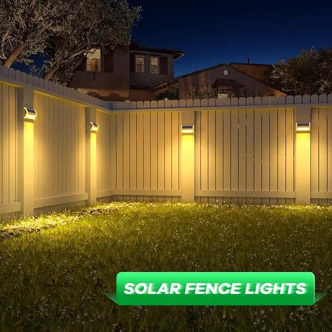 JSOT Solar Step Deck Lights for Outside Decorative - 10Pack Stairs Lights Outdoor Waterproof for Yard Garden Landscape Pool Fence Step Wall 9 LED Beads Solar Lighting by GreenHaven Gardens