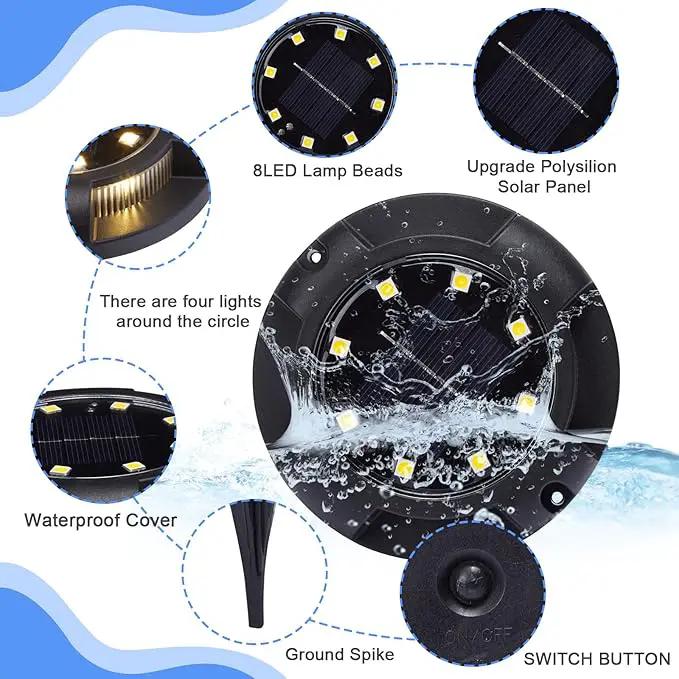 K.E.J. Solar Lights Outdoor Solar Lights for Outside 12 Pack Solar Lights Outdoor Waterproof Solar Garden Lights Landscape Lighting for Patio Pathway Lawn Yard Deck Driveway Walkway by GreenHaven Gardens