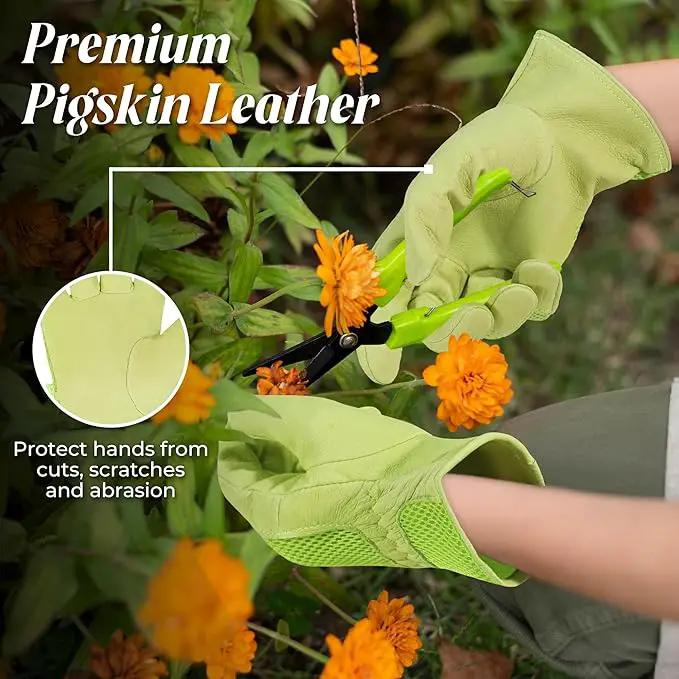 HANDLANDY Women Safety Work Gloves Utility Touch Screen Working Grip Glove for Yardwork Gardening Breathable Mechanic Gloves by GreenHaven Gardens