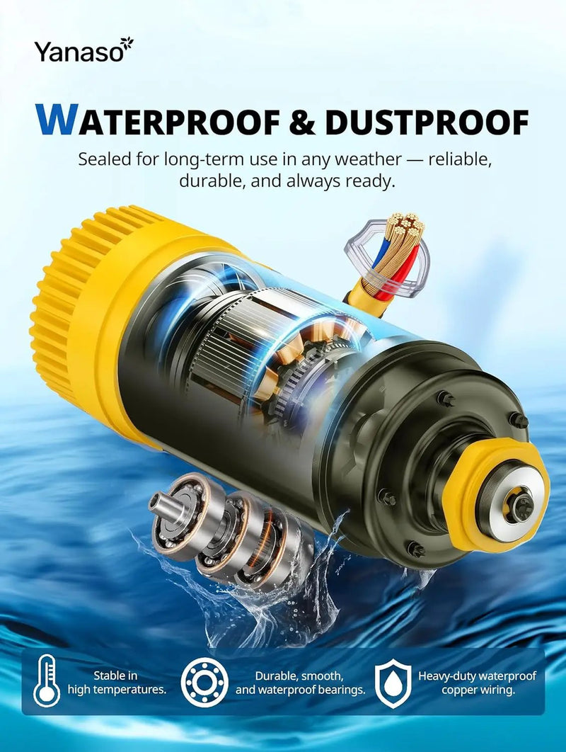 Pond Fountain Aerator Pump with Timer, 50ft Power Cord, 2 Spray Patterns, Energy-Efficient Water Circulation for Ponds & Lakes, Easy Installation by GreenHaven Gardens