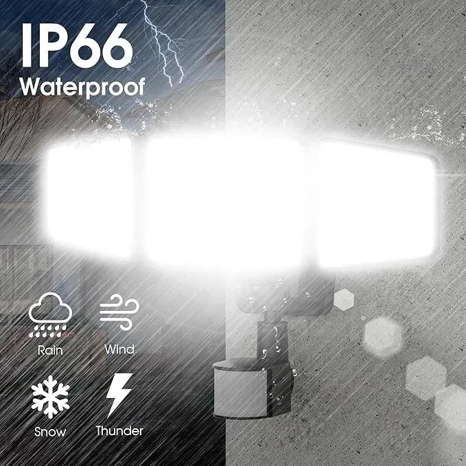 120W LED Flood Lights Outdoor with Motion Sensor, 12000LM 4500K Daylight, IP66 Waterproof Dusk to Dawn Outdoor Security Lights for Garage, Yard, Outside by GreenHaven Gardens