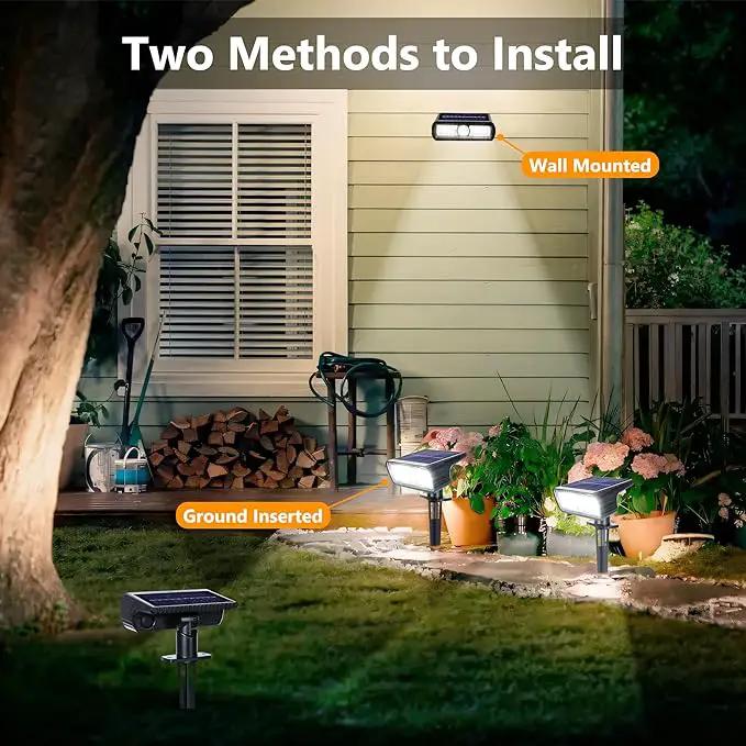 Toodour Solar Spot Light Outdoor, 6 Pack Solar Lights Outdoor with 2 Modes, Waterproof Solar Powered Flood Lights Landscape Lighting for Yard Garden Home Pathway Walkway Outdoor Decor - Cool White by GreenHaven Gardens