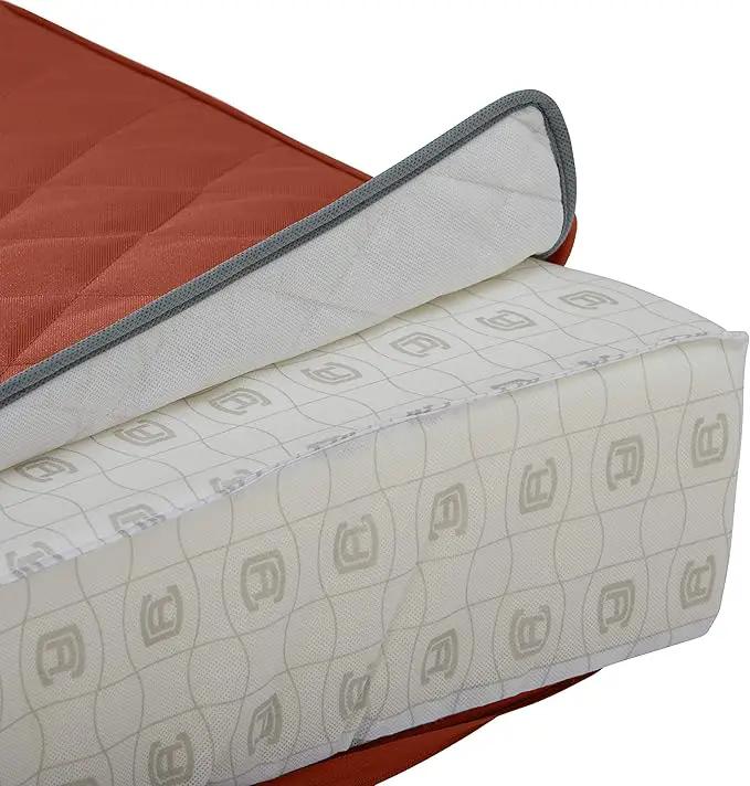 Classic Accessories Montlake FadeSafe Water-Resistant 25 x 22 x 4 Inch Wide Back Patio Quilted Lounge Cushion, Spice by GreenHaven Gardens