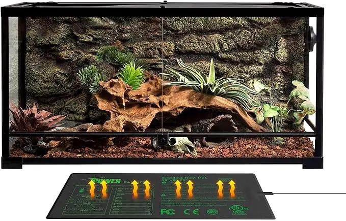 iPower 10" x 20.75" Seeding Heat Mat with New-Upgraded Carbon Film, Indoor Gardening Plant Germination Starting Pad, Durable Waterproof, Black by GreenHaven Gardens