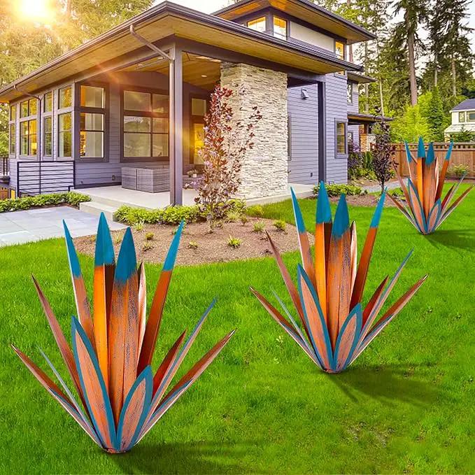Metal Tequila Country Sculpture DIY Tequila Plant Home Décor Ornament Indooutdoor Statuette Patio Lawn Patio Stake Decoration Gift to The Garden by GreenHaven Gardens