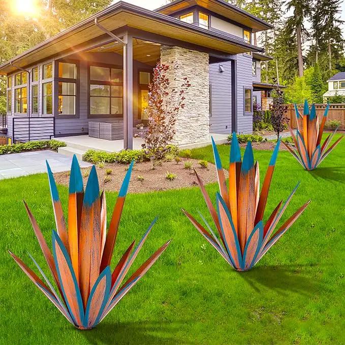Metal Tequila Country Sculpture DIY Tequila Plant Home Décor Ornament Indooutdoor Statuette Patio Lawn Patio Stake Decoration Gift to The Garden by GreenHaven Gardens