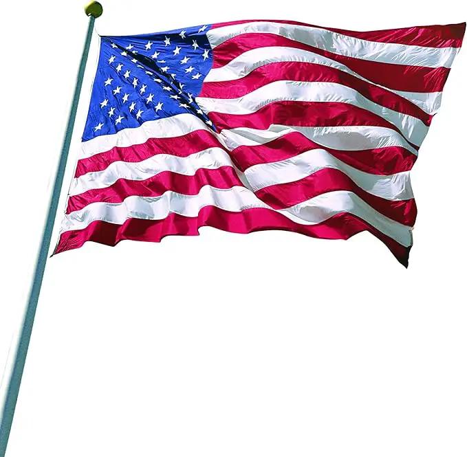 Annin Flagmakers (2415) SolarGuard Nyl-Glo American Flag, Made in USA, 30 x 50 Feet, Nylon by GreenHaven Gardens