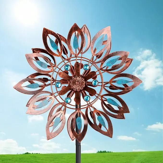 Wind Spinners for Outdoor Yard Decor, 360 Degrees Swivel Outdoor Metal Wind Spinner, 62" Wind Sculptures Garden Decor for Patio Lawn Yard by GreenHaven Gardens