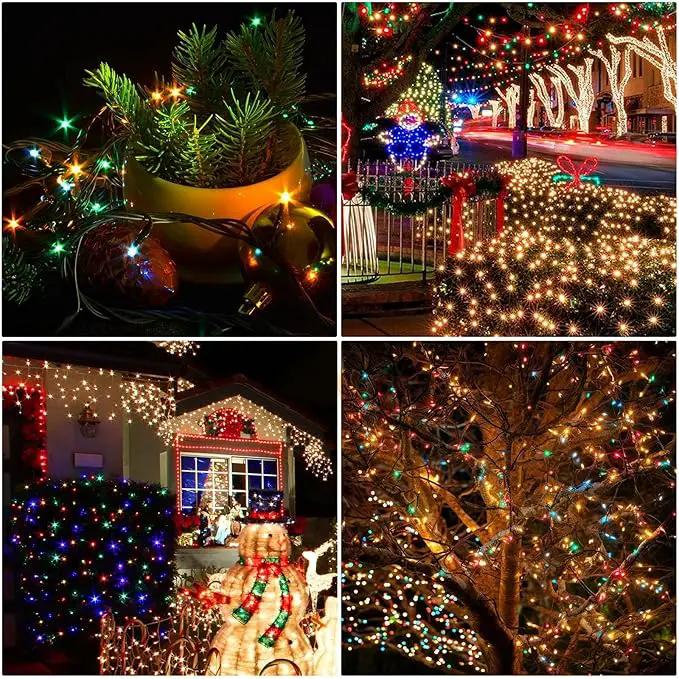 2 Pack Solar String Lights Outdoor, 200 LED Extra-Long 78 FT Solar Christmas Lights Outdoor with 8 Lighting Modes, IP65 Waterproof for Garden, Xmas, Balcony, Wedding, Party (Multicolor) by GreenHaven Gardens