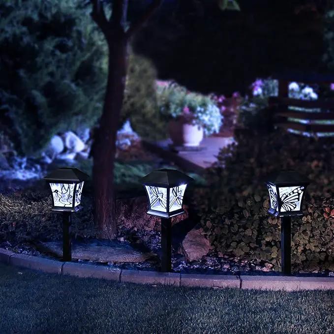Alpine Corporation Solar-Powered Nature Inspired Pathway Lights, 3-Piece by GreenHaven Gardens