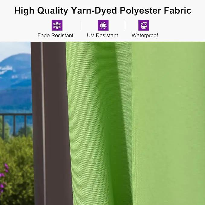PURPLE LEAF 9' X 11.5' Rectangle Cantilever Umbrella Patio Umbrella Outdoor Aluminum Offset Hanging Umbrella with 360-degree Rotation for Pool Garden Backyard Deck, Green by GreenHaven Gardens
