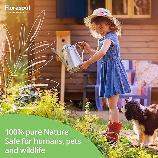 Florasoul® Plant Booster – Organic Vegan Fertilizer for Self-Sufficient Gardeners! All-Purpose, Nutrient-Rich Plant Food for Lush Growth, Vibrant Flowers & Healthy Soil – 100% Natural, Pet-Safe by GreenHaven Gardens